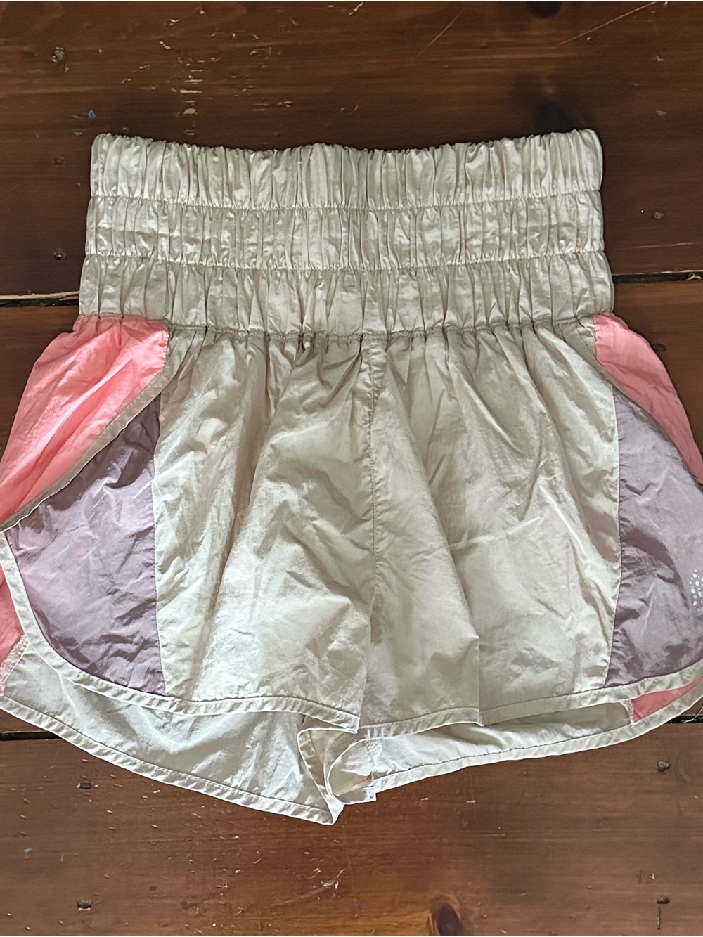 Free People Movement The Way Home Cream Athletic Shorts